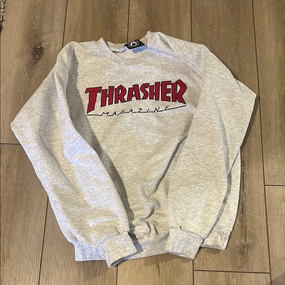 Thrasher Gray Crewneck Sweater